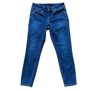 Silver Suki skinny crop jeans stretchy denim high rise dark blue size 25